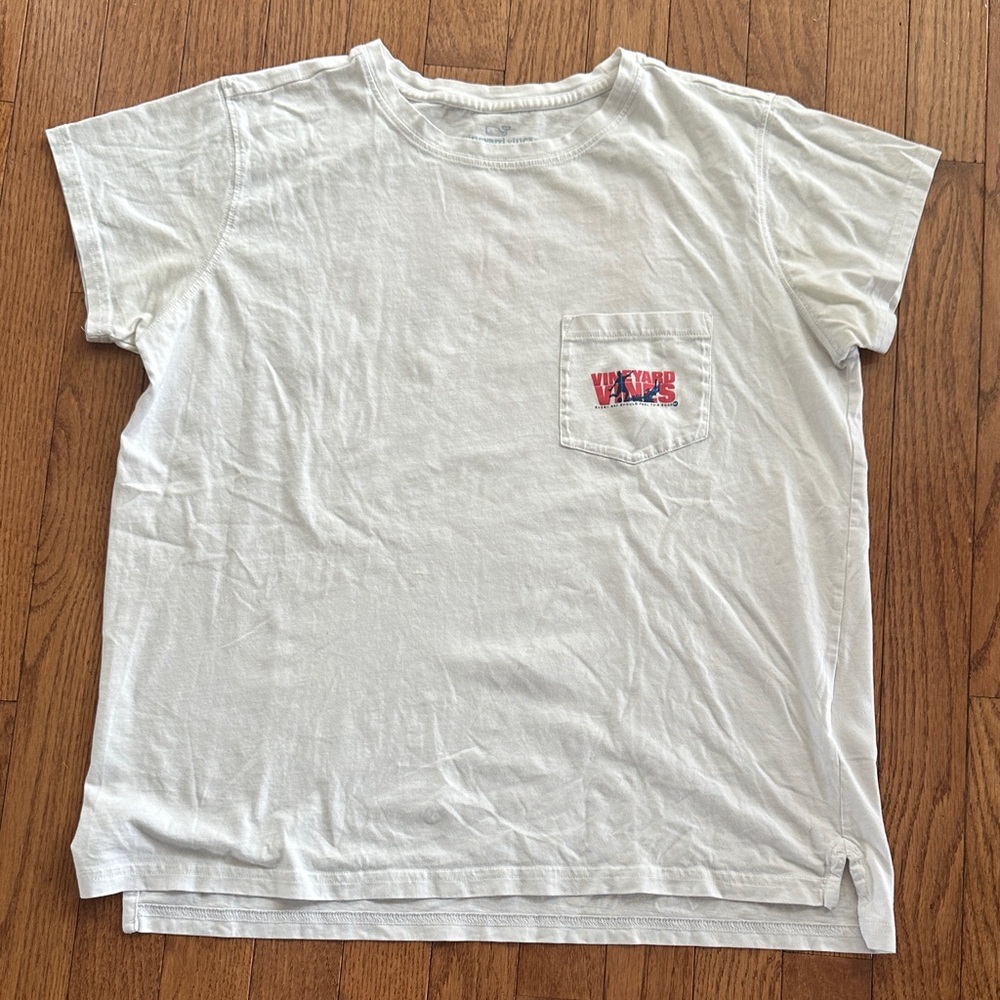 Vineyard Vines White Short Sleeve Tee size S
